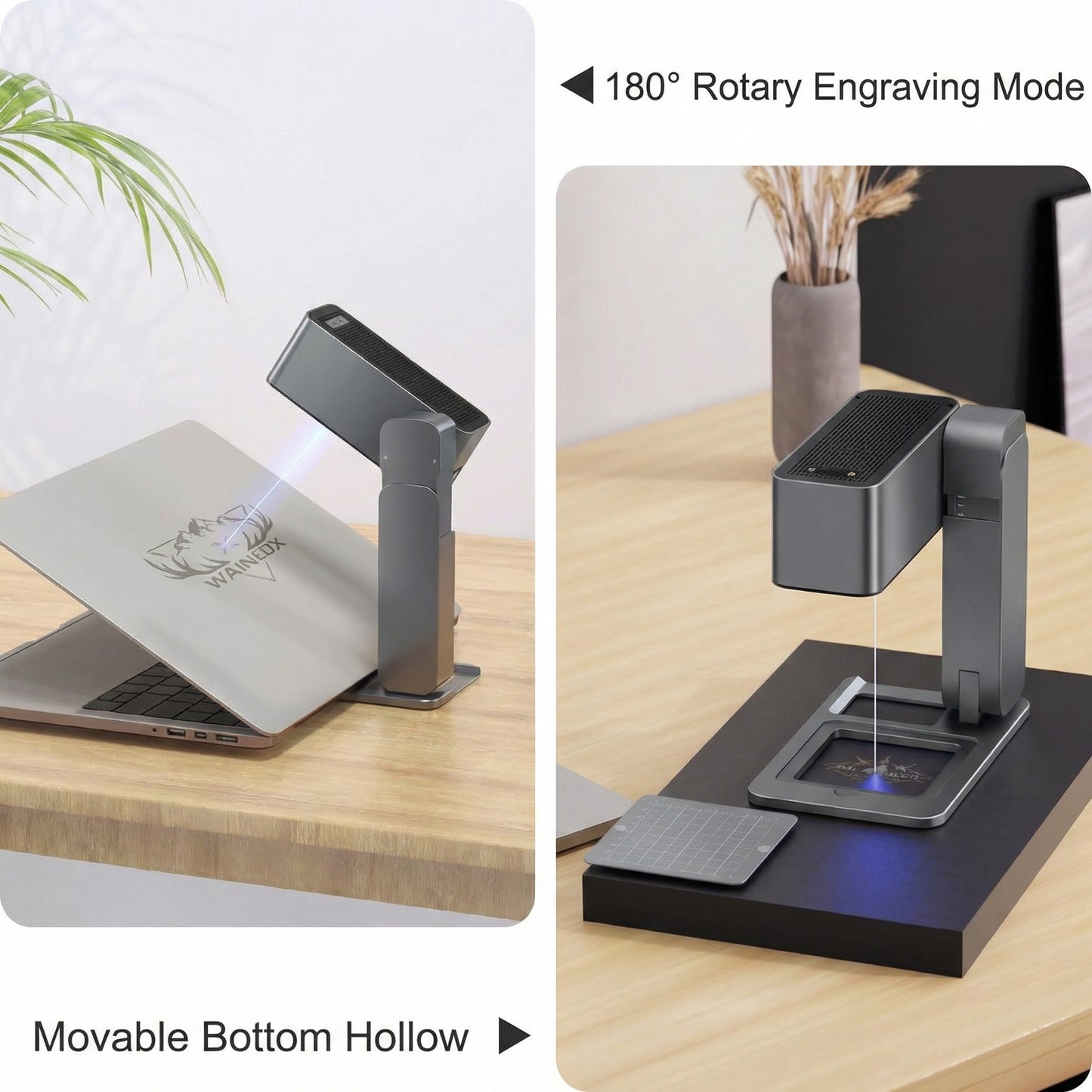 Portable Laser Engraver – High-Precision Mini Laser Engraving Machine for Wood, Acrylic, Leather, and DIY Crafts