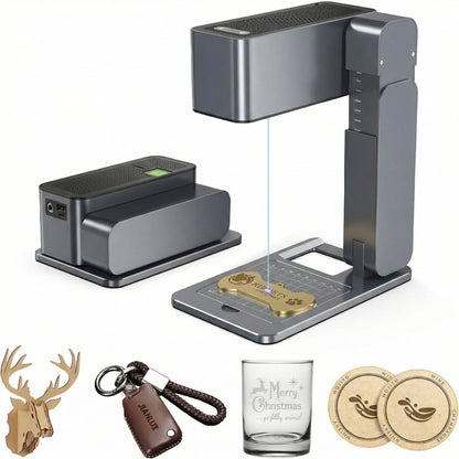 Portable Laser Engraver – High-Precision Mini Laser Engraving Machine for Wood, Acrylic, Leather, and DIY Crafts