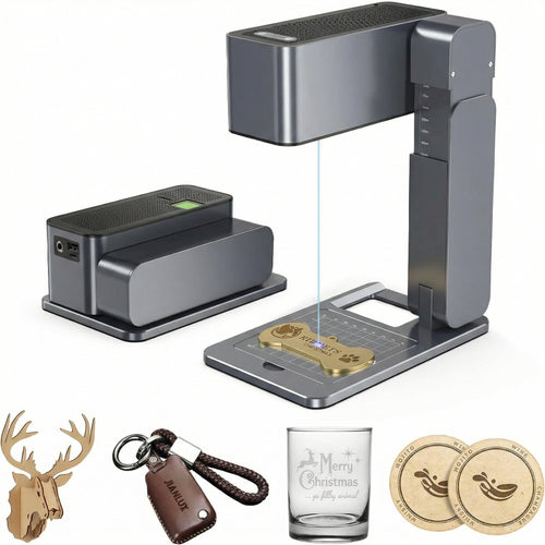 Portable Laser Engraver – High-Precision Mini Laser Engraving Machine for Wood, Acrylic, Leather, and DIY Crafts