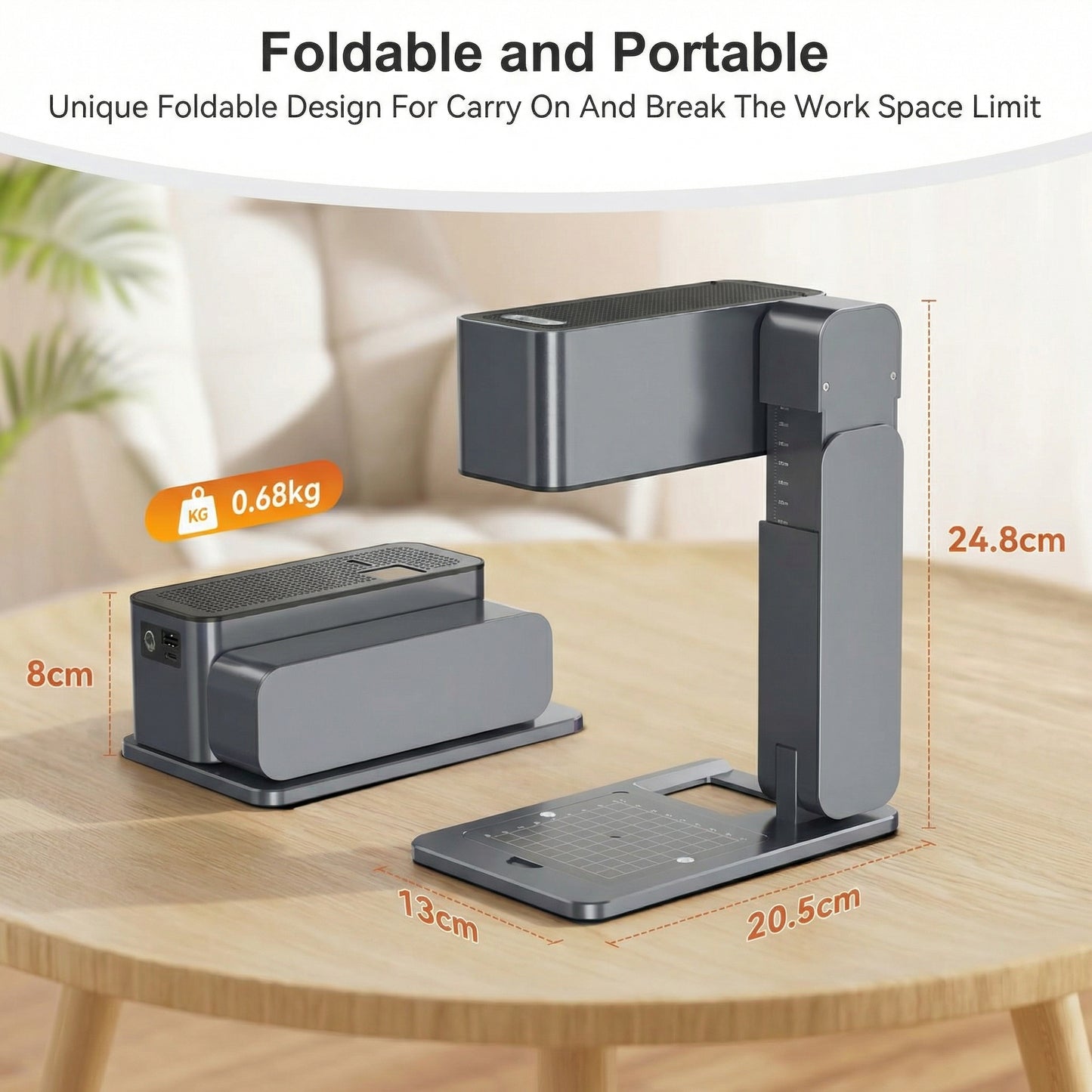 Portable Laser Engraver – High-Precision Mini Laser Engraving Machine for Wood, Acrylic, Leather, and DIY Crafts