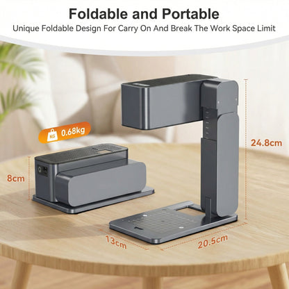 Portable Laser Engraver – High-Precision Mini Laser Engraving Machine for Wood, Acrylic, Leather, and DIY Crafts