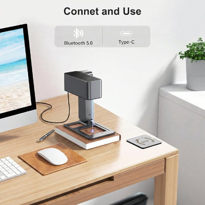 Portable Laser Engraver – High-Precision Mini Laser Engraving Machine for Wood, Acrylic, Leather, and DIY Crafts