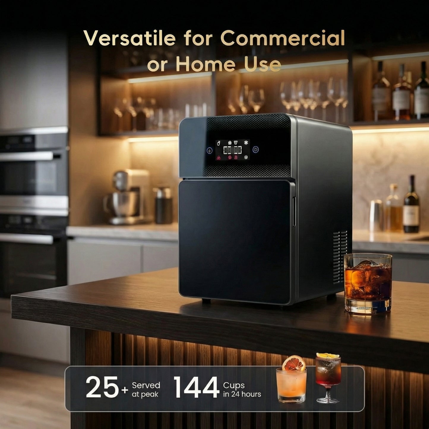 Rapid Home Ice Maker – Fast & Efficient Countertop Ice Machine for Family, Perfect for Drinks, Parties, and Everyday Use