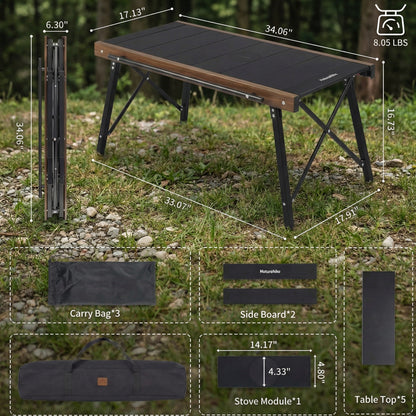 Portable Camping Table – Lightweight, Foldable Outdoor Table for Hiking, Picnic, BBQ, and Travel