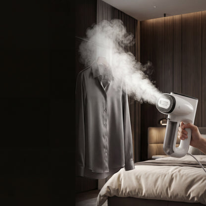 Portable Garment Steamer – Fast & Powerful Fabric Steamer for Wrinkle Removal, Clothes Refreshing, and Home Use